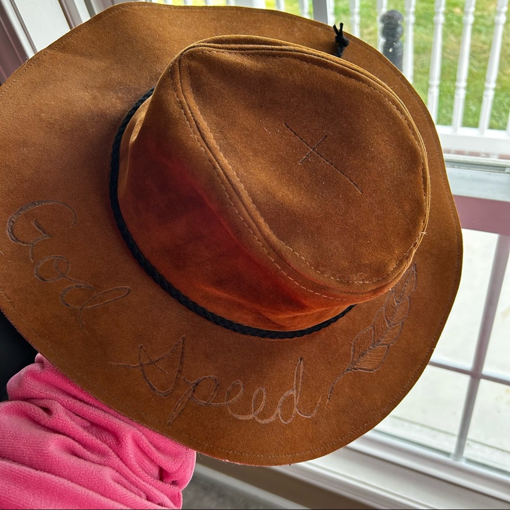 Zach Bryan inspired burned hat